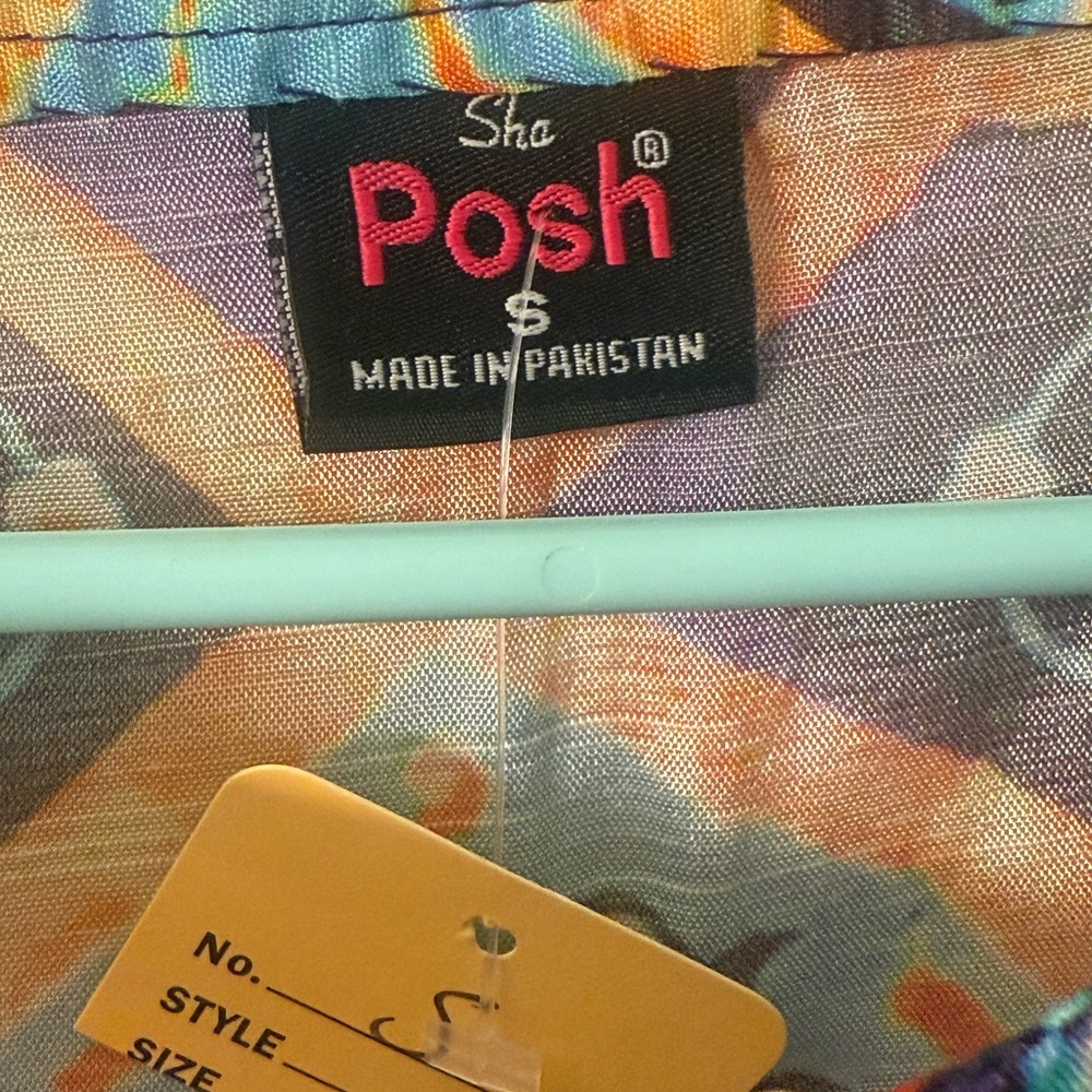 Posh Colorful Long Sleeve Dress